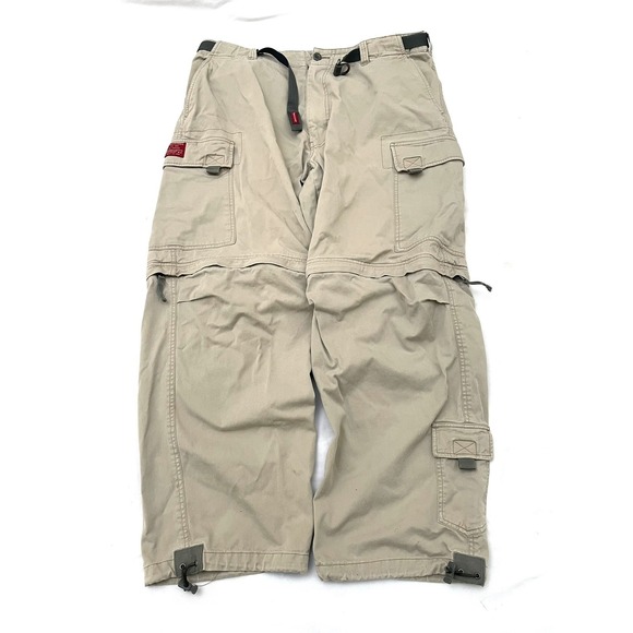 Vintage Abercrombie & Fitch Convertible Paratrooper Pants Mens XL Baggy Y2K